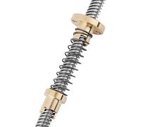 RASTKY T8 Stainless Steel Threaded Rod Lead Screw for 3D Printer Home CNC Mill 8mm X 300mm Anti Backlash Nut Engraving Machine (300mm)