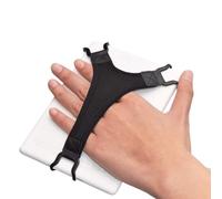 RASTKY Tablets Finger Grip Hand Strap Holder, Secure Neoprene Triangle Belt for Easy One-Handed Use, Black 20cm Strap, Fits All E Readers, 1pc (Black)