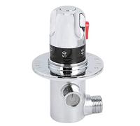 RASTKY Thermostatic Mixing Valve 1pc Brass Thermostatic Hot/Cold Water Mixing Temperature Control Valve Home Water Heater Temperature Control
