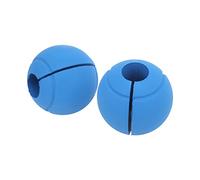 RASTKY Thick Training Adapter Barbell 1 Pair of Barbell Dumbbell Curved Round Spherical Silicone Non Slip Thickened Massive Arm and Muscle Building Extreme Arms & Forearms Builder (Blue)