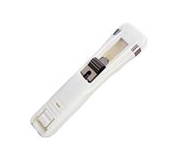 RASTKY Time Saving Paper Clam Clamp/Holder Dispenser for Snack Bags Test Papers, Easy-to-Use Document Organizer Kids, Premium Plastic (White)