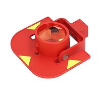 RASTKY Total Station Single Prism High Precise 0mm Constant Prism System for Replacement Red Single for Total Station Measuring ABS K9 Optical Glass