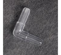 RASTKY Transparent Acrylic Oxygen Pump Connector for Fish Tank - Durable Aquarium Air Tubing Connector for Easily Extending or Repairing Aquarium Air Hoses (Elbow)