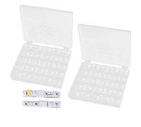 RASTKY Transparent Sewing Bobbins Durable Plastic Spools with Measuring Tape for Home Sewing Accessories 50pcs, Suitable for Almost All Household Electric Machines