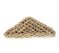 RASTKY Triangular Reptile Bed and Lizard Lounger Hammock Made From Grass Fibers with Easy Installation Suction Cups for Enhanced Climbing Space and Comfort Keywords Reptile (M)