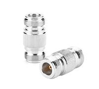 RASTKY Type N Female to Female RF Coaxial Adapter for 6Ghz Frequency Bandwidth, 2pcs Test Converter for High Reliability, Perfect Performance, Copper Material for Long Service Life