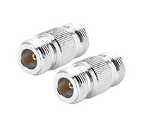 RASTKY Type N Female to Female RF Connector Coaxial Adapter, 2pcs Test Converter Made of Copper Material with Wide Frequency Bandwidth, Long Service Life