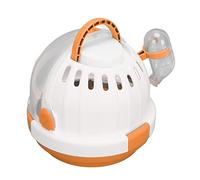 RASTKY Unique Hamster House with Lock Design, Small Pet Carry Cage for Hamsters, Ventilated and Space-Saving, Ideal for Intimate Interactions, 6.7" (Orange)