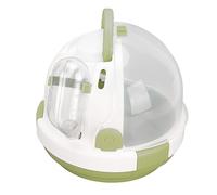 RASTKY Unique Hamster House with Lock Design, Small Pet Carry Cage for Hamsters, Ventilated and Space-Saving, Ideal for Intimate Interactions, 6.7" (Green)
