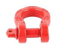 RASTKY Universal D Ring Shackle Strong Towing Clevis Kit for Emergency Rescue, 7/8in Pin - Rustproof Zinc Coated, 8T/17600lbs Load Capacity, 32T/70400lbs Breaking Strength (Red)