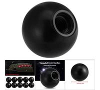 RASTKY Universal Durable Round Ball Knob Handle Set for Machine Tools, 10pcs Plastic Red/Black Color AM5x16-AM8x25, Comfortable Grip for All Users (AM6*20)