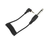 RASTKY Universal Gold Plated Camera Sync Cable for Speaker Guitar, Plug Resistant 2.5mm to 6.35mm Male Cord for Music Enthusiasts, PVC Material