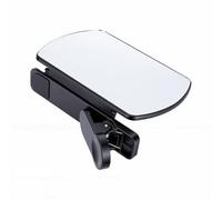 RASTKY Universal Phone Camera Mirror Reflection Clip Glass Lens Reflector with Adjustable Clip for Outdoor Photography Live Streaming Video Recording (Black)