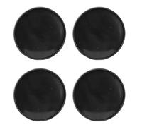 RASTKY Universal Wheel Center Cap ABS+Metal Hub Cover 59mm 51mm 4pcs for Car Modification (Black)