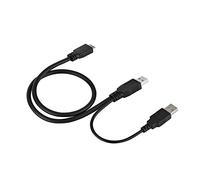RASTKY USB 3.0 A Male to Male Y Cable External Hard Drives & Mobile Devices - 50cm Power Supply Cord
