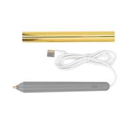 RASTKY USB Heated Hot Foil Pen Crafting Tool Stamping and Embossing, Includes 4 Interchangeable Tips and Foil, Projects and Scrapbooking (Gold)