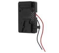 RASTKY V Mount Battery Adapter PlateNP F970 F960 F750 F770 F550, 14.8V Output WithTapCameras and LED Lights