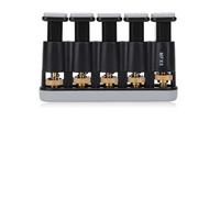 RASTKY Variable Hand Finger Strength Tension Exerciser Grip Trainer - Spring Structure with Comfortable Buttons - Ideal Finger Trainer for Piano and Guitar Players Orange, 3-8.5lb Strength Range