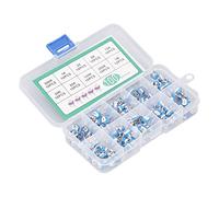 RASTKY Variable Resistor Assortment Kit Durable Trimmer Potentiometer Set for Electronics Enthusiasts Blue White 100Pcs for Television Repair