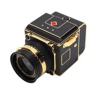 RASTKY Vintage Digital Camera, Compact 12MP 2.7K QHD 16X Zoom Photography Camera with Waist Level Viewfinder for Low Angle Shots and Creative Filters (Black)