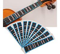 RASTKY Violin Sticker Set4/4, 3/4, and 1/8 Sizes - Essential Fingerboardfor Beginners - Perfect Musical Instrument AccessoryLearning and Understanding Notes (BC05 4/4 Blue Edge)