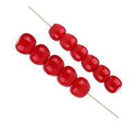RASTKY Vivid Miniature Dollhouse Food Candied Haws, 2Pcs Eco-Friendly Sugar-Coated for Kitchen Decor