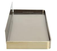 RASTKY Wall-Mounted Bathroom Phone Holder - Stainless Steel Thick Phone Storage ShelfToilets Showers RVs -Organizing Mobile Phones, Glasses, and Small- 185x90mm (Gold)