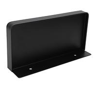 RASTKY Wall-Mounted Bathroom Phone Holder - Stainless Steel Thick Phone Storage ShelfToilets Showers RVs -Organizing Mobile Phones, Glasses, and Small- 185x90mm (Black)