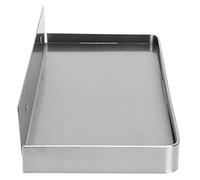 RASTKY Wall-Mounted Bathroom Phone Holder - Stainless Steel Thick Phone Storage ShelfToilets Showers RVs -Organizing Mobile Phones, Glasses, and Small- 185x90mm (Brushed)