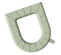 RASTKY Washable Toilet Seat Cover Pad with Handle for Home Hotel Green, Comfortable EVA Toilet Seat Cushion for All Shapes, Non Absorbent (Full Wrap)