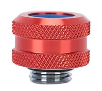 RASTKY Water Cooling Adapter with Easy Installation for Hard Tube, Sealing Silicone Sleeve, G1/4 External Thread Fittings, 1pc for PC Accessory (Red)