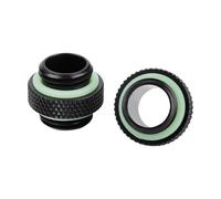 RASTKY Water Cooling Fitting G1/4 Thread, 2Pcs Water Cooling Dual External Thread Hose Adapter Compression Fitting