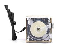 RASTKY Water Cooling Pump Acrylic Aluminum -Quiet for PWM Speed Control, Black, Computer Accessory Heat Sink for Gaming Enthusiasts (Gold)