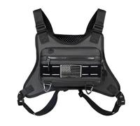 RASTKY Water Resistant Sports Chest Bag Breathable Reflective Front Running Vest Bag for Men Travel Biking Skating Training, 9L 15 * 10.2 * 1.2in