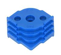 RASTKY Wear Resistant Radius Jig Router Template Durable Woodworking Corner Radius Jig for Right Angle Photo Frames, 4 Pcs Router Templates (Blue)