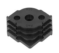 RASTKY Wear Resistant Radius Jig Router Template Durable Woodworking Corner Radius Jig for Right Angle Photo Frames, 4 Pcs Router Templates (Black)