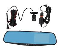RASTKY Weatherproof Mirror Dash Cam Rearview Camera Loop Recording Dual Driving Recorder 4.3in for Car Backup Camera
