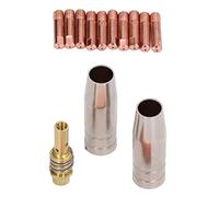 RASTKY Welding Gun Nozzle Brass Rod Replacement Kit for 15AK MIG MAG Weld Torch Consumables, Suitable for Rilon, Mitech, Krypton, for MIG Welding Gun