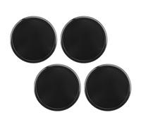 RASTKY Wheel Center Hub Set 4 Pcs Wheel Center Hub 65mm OD 48mm ID Stylish Fit To Install Tyre Cover ABS Protector (Black)