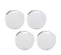 RASTKY Wheel Center Hub Set 4 Pcs Wheel Center Hub 65mm OD 48mm ID Stylish Fit To Install Tyre Cover ABS Protector (Electroplated)