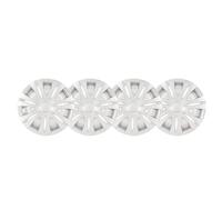 RASTKY Wheel Covers 15 Inch - 4PCS 15in Wheel Hubcap Silver Sporty Strong Snap On Cover Cars Trucks