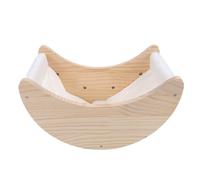 RASTKY Window Mounted Cat Bed Strong Suction Cup Safe Comfortable Swing Design for Pet Interaction Pine Wood for Cat Owners