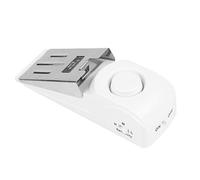 RASTKY Wireless Door Stop Alarm Durable Security Protection 120db Alarm for Front Door Travel Black+White 5.5x1.8x1.5 Suitable for Any Hinged