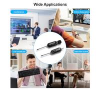 RASTKY Wireless Microphone System, Omnidirectional Pickup, Long Distance Transmission, Built in Battery, Wide Compatibility Work for Vlog Recording, Live Streaming