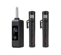 RASTKY Wireless Neckband Microphone with Noise Reduction for Teaching Karaoke Outdoor Live Streaming Type C Rechargeable, 2.4G Mini Handheld Mic for Educators Performers ABS Black 1 Microphone + 1