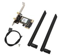 RASTKY Wireless WiFi 6 PCIe Card - 1800Mbps Dual-Band WiFi Card with MU-MIMO Technology, 5.2 - PCIEx1/x4/x8/x16 Compatibility 10/11 High-Speed with Antennas
