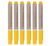 RASTKY Wood Burning Pen Practical Pyrography Set, Thermal Dyes for Artistic Work, Suitable for Beginners and Professional Artists, 6Pcs Organic Matter