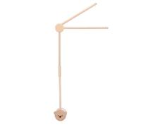 RASTKY Wooden Baby Crib Mobile Arm Flexible Rotation Adjustable Angles for Gender Neutral Nursery Decor Beech Wood 32.9 X 14.7in