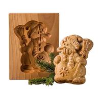 RASTKY Wooden Cookie Cutter Embossing Mold for Gingerbread Cookies, Practical Baking Tool, Comfortable Food, 1× Wooden Cookie Mold (#8)