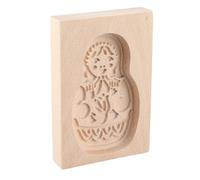 RASTKY Wooden Cookie Cutter Embossing Mold for Gingerbread Cookies, Practical Baking Tool, Comfortable Food, 1× Wooden Cookie Mold (#18)